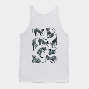 Black Cat Positions Tank Top